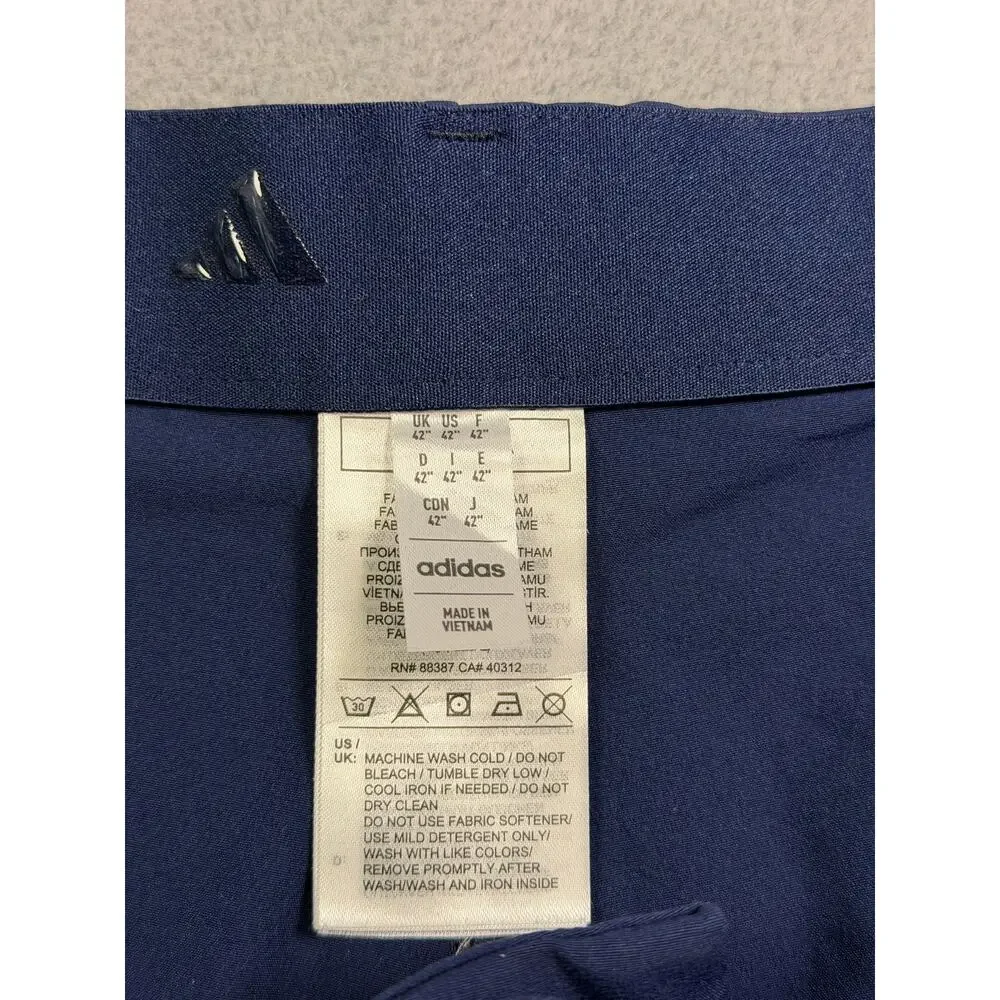 Adidas Men's Size 42 Blue Ultimate360 Performance Stretch Flat Front Golf Shorts